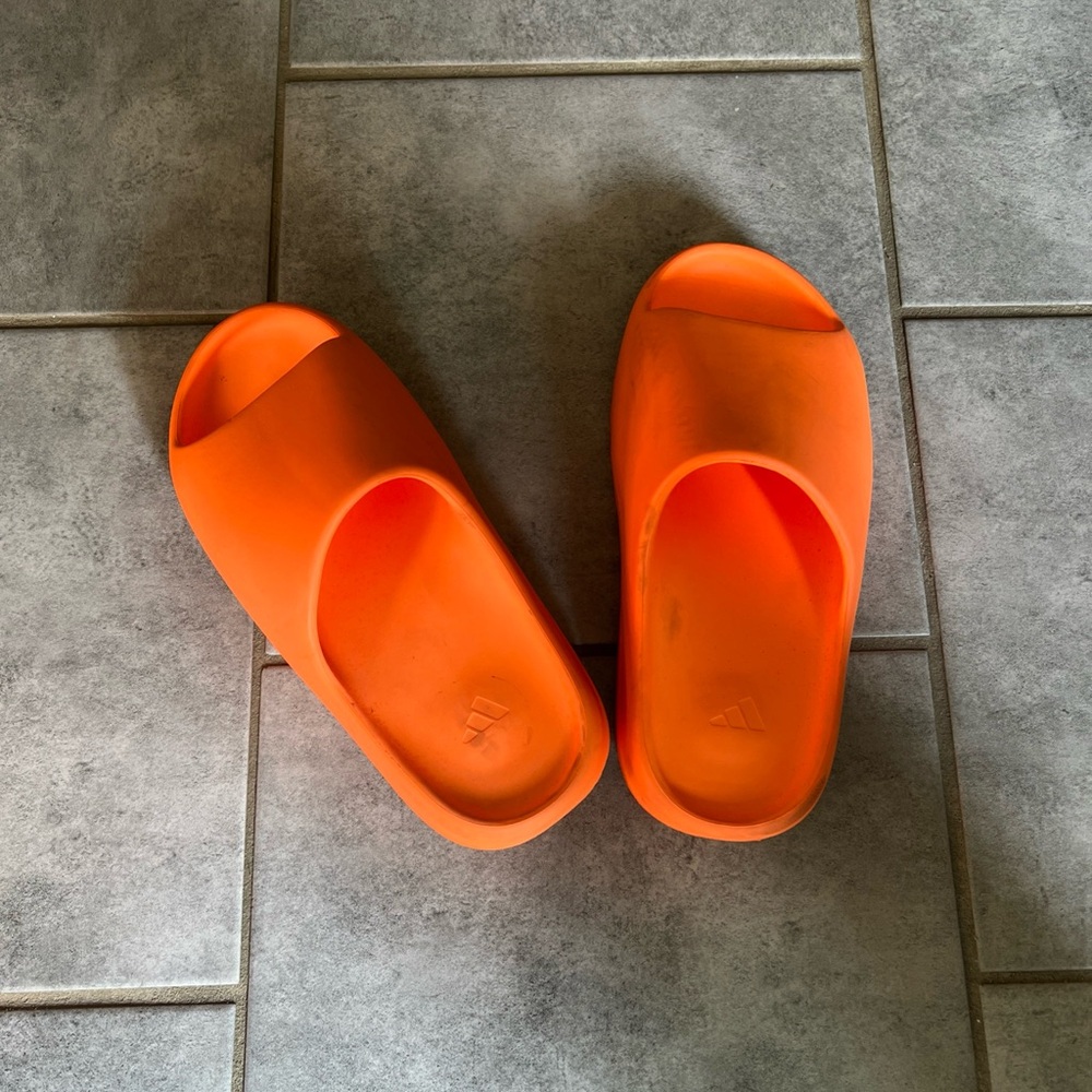 Adidas Yeezy Orange Slide Sandals